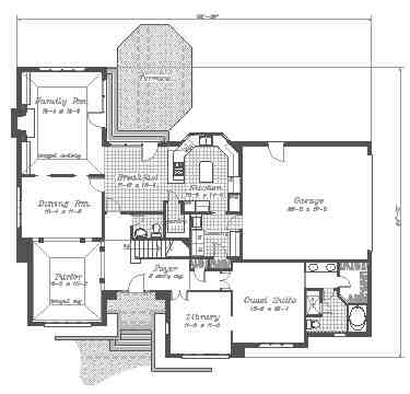 First Floor Plan of House