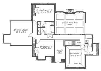 Second Floor Plan of House